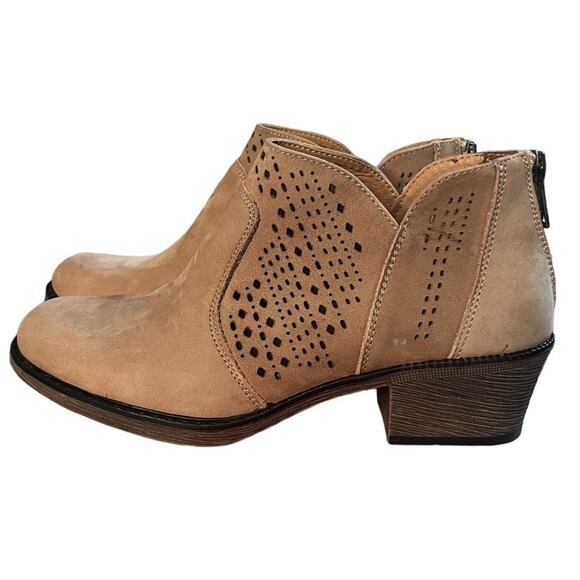 Propet Womens Remy Taupe Ankle Boot SIze 7 1/2 - Picture 5 of 8